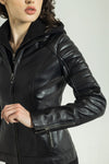 Sophie Biker Jacket - Cuir Dimitri